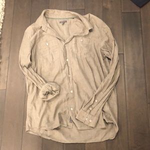 Grey long sleeve button down